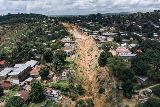 Unplanned urbanisation and a lack of maintenance have caused roads to collapse in Kinshasa