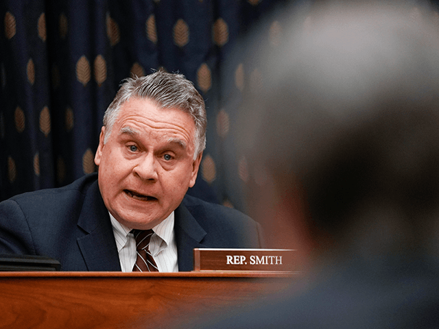 Rep. Chris Smith, R-N.J., speaks during the House Committee on Foreign Affairs hearing on the administration foreign policy priorities on Capitol Hill on Wednesday, March 10, 2021, in Washington. (Ken Cedeno/Pool via AP)