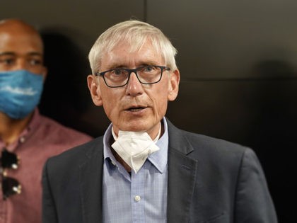 FILE - In this Thursday, Aug. 27, 2020, file photo, Wisconsin Gov. Tony Evers speaks durin