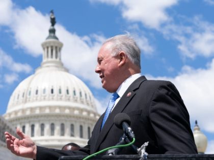 Rep. Albio Sires, D-N.J., speaks during a news conference on infrastructure, Wednesday, May 12, 2021, on Capitol Hill in Washington. (AP Photo/Jacquelyn Martin)