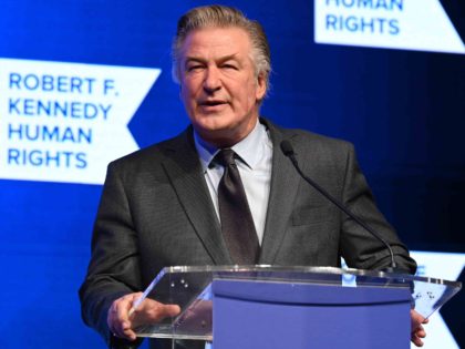 NEW YORK, NEW YORK - DECEMBER 09: Alec Baldwin speaks onstage during the 2021 Robert F. Kennedy Human Rights Ripple of Hope Award Gala on December 09, 2021 in New York City. (Photo by Slaven Vlasic/Getty Images)