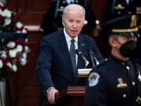 Biden Reads 'End of Message' Off of His Notes During Bob Dole Eulogy