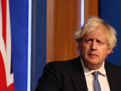LONDON, ENGLAND - DECEMBER 08: British prime Minister Boris Johnson gives a press conferen