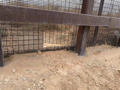 Human smugglers cut a border fence along the New Mexico border with Mexico. (U.S. Border P