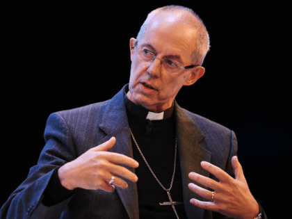 LONDON, ENGLAND - NOVEMBER 18: The Most Reverend Justin Welby, Archbishop of Canterbury talks at a debate on social inequality at the annual CBI conference on November 18, 2019 in London, England. (Photo by Leon Neal/Getty Images)