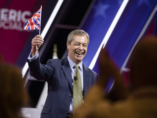 NATIONAL HARBOR, MD - FEBRUARY 28: Nigel Farage, British politician and leader of the Brex