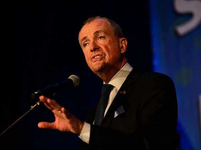 ASBURY PARK, NJ - NOVEMBER 02: New Jersey Governor Phil Murphy speaks during an election night event at Grand Arcade at the Pavilion on November 2, 2021 in Asbury Park, New Jersey. New Jersey residents went to the polls Tuesday to vote in the gubernatorial race where Murphy faced off …