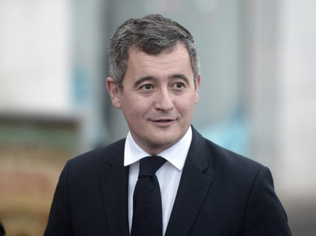 France's Interior Minister Gerald Darmanin visits Bayonne following recent floods in