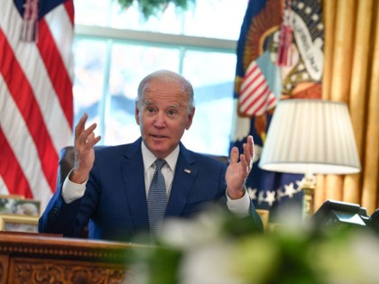 US President Joe Biden speaks after signing an executive order on delivering government se