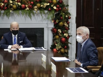 WASHINGTON, DC - DECEMBER 16: U.S. President Joe Biden speaks during a meeting with the Wh