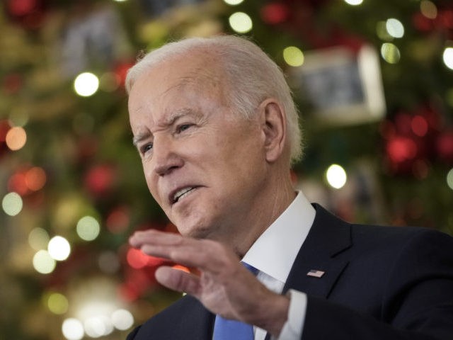 WASHINGTON, DC - DECEMBER 21: U.S. President Joe Biden speaks about the omicron variant of
