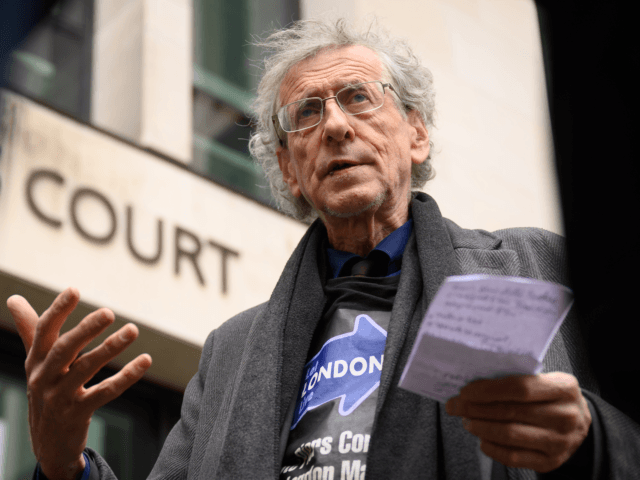 LONDON, ENGLAND - MAY 20: Piers Corbyn, the anti-lockdown activist and brother of former Labour Party leder Jeremy Corbyn, arrives at The City of Westminster Magistrates Court on May 20, 2021 in London, England. Five people, including Corbyn, are charged with a series of offences relating to alleged breaches of …