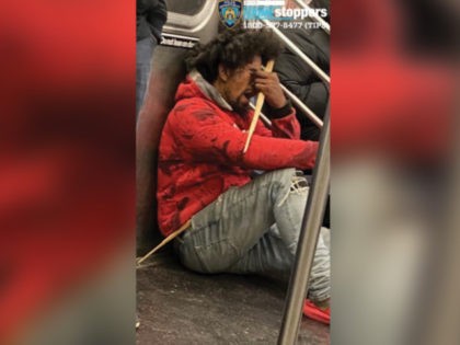 A suspect with two “wooden daggers” threatened to kill a 46-year-old woman on a Manhattan subway last Monday, police say (DCPI).