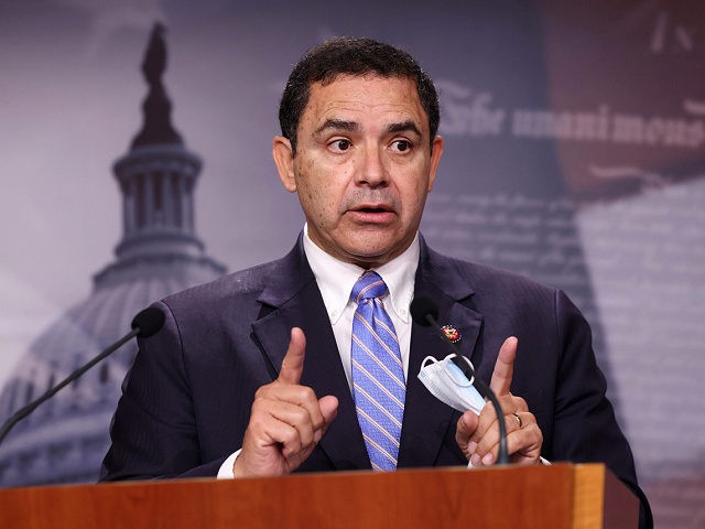 WASHINGTON, DC - JULY 30: U.S. Rep. Henry Cuellar (D-TX) speaks on southern border security and illegal immigration, during a news conference at the U.S. Capitol on July 30, 2021 in Washington, DC. Cuellar urged the Biden administration to name former Homeland Security Secretary Jeh Johnson as a border czar. …