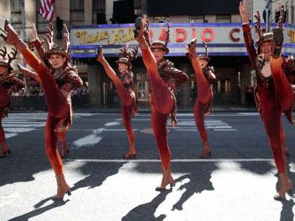 NEW YORK, NY - AUGUST 23: Members of the 'Radio City Rockettes' perform during t