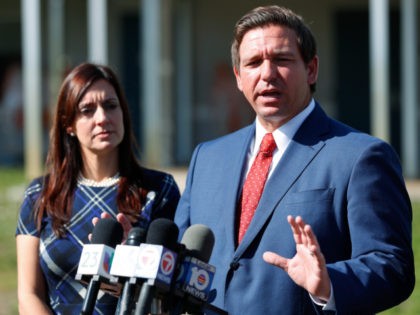 lorida Gov.-elect Ron DeSantis, speaks alongside Lieutenant Gov.-elect Jeanette Nunez during a news conference after attending a school roundtable, Monday, Nov. 26, 2018, at the Brauser Maimonides Academy, an Orthodox Jewish day school in Fort Lauderdale, Fla. (AP Photo/Wilfredo Lee)