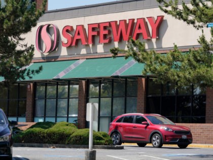 A Safeway grocery store is shown, Wednesday, July 14, 2021, in Redmond, Wash. Officials said the store is near where former Seattle Seahawks and San Francisco 49ers NFL football star Richard Sherman is suspected of leaving his damaged car after allegedly striking a cement barrier on a busy state highway …