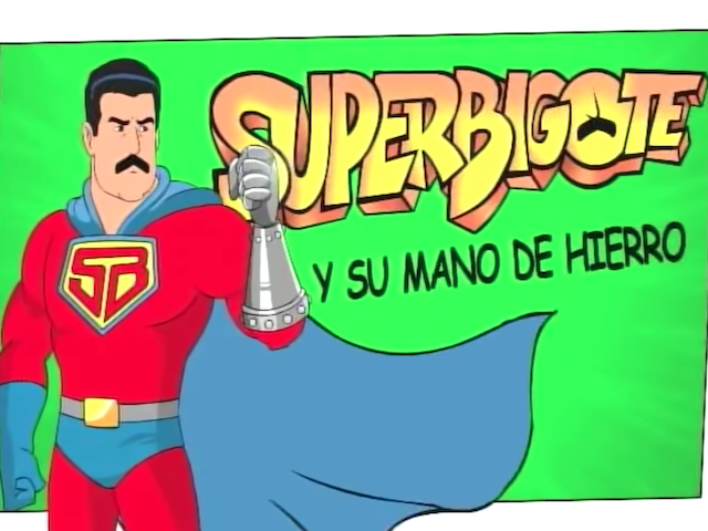 Venezuela government comic series "Super Mustache" starring socialist dictator Nicolás Maduro.