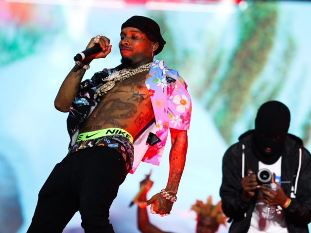 MIAMI GARDENS, FLORIDA - JULY 24: Tory Lanez performs on stage during Rolling Loud at Hard