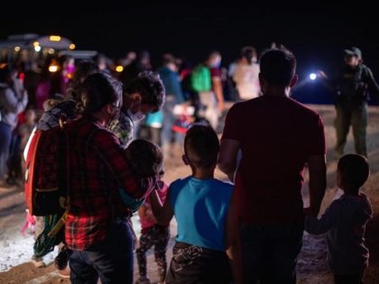 Large groups of migrants swarm the border in Arizona as Biden officials restart the Trump-era Remain in Mexico Program. (U.S. Border Patrol/Yuma Sector)