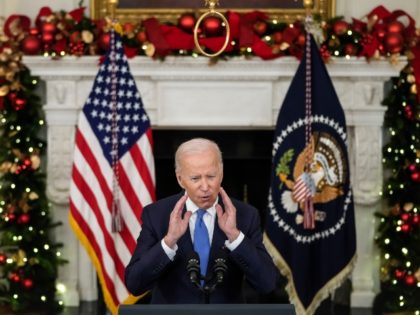 WASHINGTON, DC - DECEMBER 21: U.S. President Joe Biden speaks about the omicron variant of