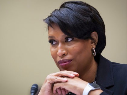 FILE - In this March 22, 2021, file photo Washington, D.C., Mayor Muriel Bowser, testifies at the House Oversight and Reform Committee hearing, on D.C. statehood on Capitol Hill in Washington. The latest incarnation of Washington’s long-simmering statehood push appears to be entering an end game as it moves to …