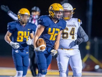 School shooting victim Tate Myre is pictured in a photo posted to the Twitter account of the Oxford Wildcats high school football team on Nov. 30, 2021. (@OxfordFootball/Twitter)
