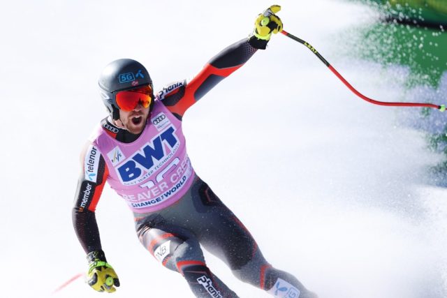 Aleksander Aamodt Kilde of Norway wins a men's alpine World Cup downhill at Beaver Creek