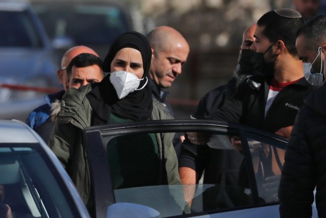 Israeli security forces arrest a young woman from a school in annexed east Jerusalem follo