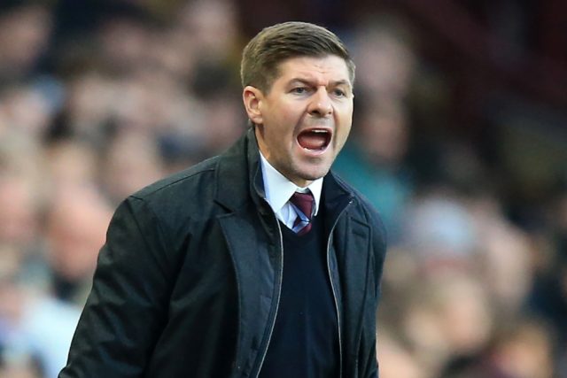 Aston Villa manager Steven Gerrard