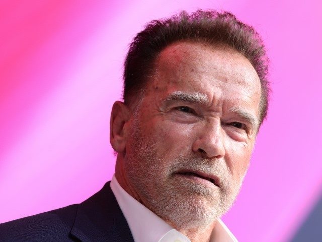 COLOGNE, GERMANY - SEPTEMBER 07: Arnold Schwarzenegger speaks in his keynote about digital sustainability during the Digital X event on September 07, 2021 in Cologne, Germany. More than 200 national and international top speakers - experts, visionaries, politicians, entrepreneurs, opinion leaders and critical voices - take part to discuss in …