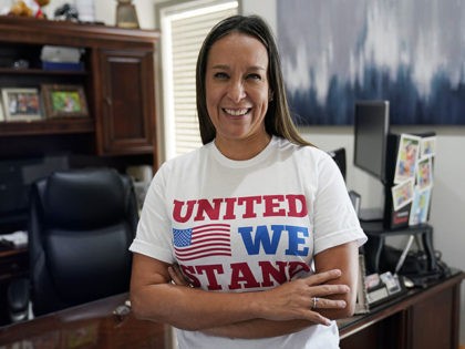 Republican Monica De La Cruz-Hernandez, running in the next general election for the 15th House congressional district, talks in her office in Alamo, Texas, Thursday, July 8, 2021. In Republicans' bid to retake control of Congress, this traditionally Democratic stretch of south Texas has quietly become a top battleground. After …