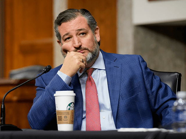 Sen. Ted Cruz, R-Texas, attends a hearing to examine the nomination of Nicholas Burns to U.S. Ambassador to China during a Senate Foreign Relations Committee on Capitol Hill in Washington, Wednesday, Oct. 20, 2021. (AP Photo/Patrick Semansky)