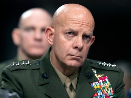 Marine Corps Commandant Gen. David Berger testifies during a hearing of the Senate Armed Services Committee in Washington, on Capitol Hill, Dec. 3, 2019. Berger has tested positive for COVID-19. (AP Photo/Alex Brandon, File)