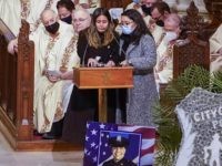 WATCH: Standing Ovation as Widow of Slain NYPD Officer Calls Out Soros-aligned DA Alvin Bragg in Tearful Eulogy