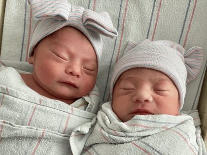 At midnight, Natividad welcomed Aylin Yolanda Trujillo as the area's first baby of 2022! Her twin, Alfredo Antonio Trujillo, was born 15 minutes earlier at 11:45 pm Friday, Dec. 31, meaning their birthday falls on a different day, month and year— a 1 in 2 million chance!
