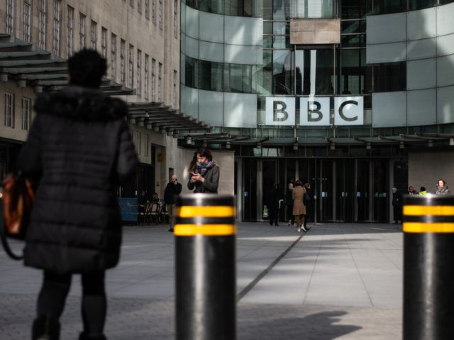 LONDON, ENGLAND - FEBRUARY 05: A general view of the exterior of BBC Broadcasting House on February 05, 2020 in London, England. The BBC has announced that it will be increasing the cost of the license fee by £3 from April 1, 2020. The issue of whether non-payment of the …