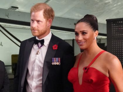 Britain's Prince Harry, Duke of Sussex and Meghan, Duchess of Sussex, arrive to the I