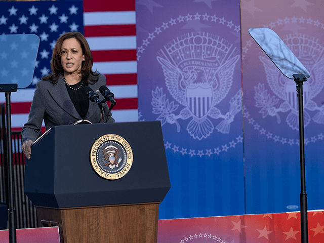 U.S. Vice President Kamala Harris speaks to a crowd at the Atlanta University Center Consortium, part of both Morehouse College and Clark Atlanta University on January 11, 2022 in Atlanta, Georgia. Harris and President Joe Biden delivered remarks on voting rights legislation. Georgia has been a focus point for voting …