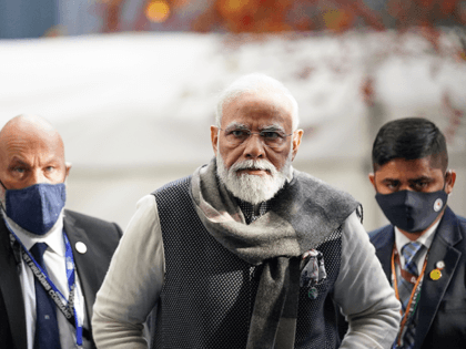 India's Prime Minister Narendra Modi attends on day three of COP26 on November 02, 2021 in Glasgow, Scotland. COP26 is the 2021 climate summit in Glasgow.  It is the  26th "Conference of the Parties" and represents a gathering of all the countries signed on to the U.N. Framework Convention on …