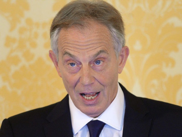 LONDON, UNITED KINGDOM - JULY 6: Former Prime Minister, Tony Blair speaks during a press conference at Admiralty House, where responding to the Chilcot report he said: "I express more sorrow, regret and apology than you may ever know or can believe on July 6, 2016. in London, United Kingdom. …