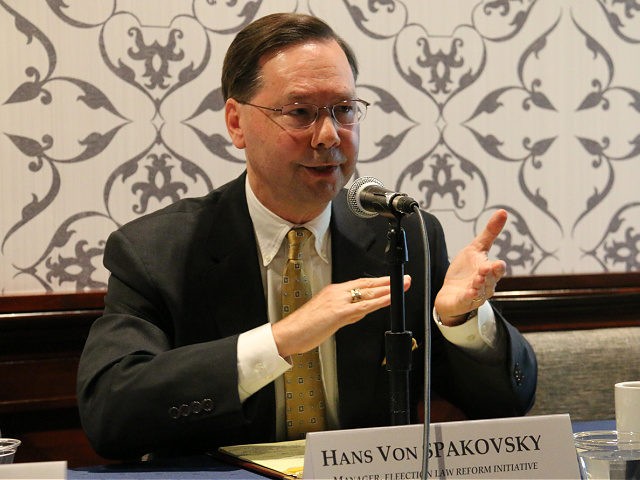 Hans von Spakovsky, manager of the Heritage Foundation’s Election Law Reform Initiative and a senior legal fellow of the Meese Center for Legal and Judicial Studies