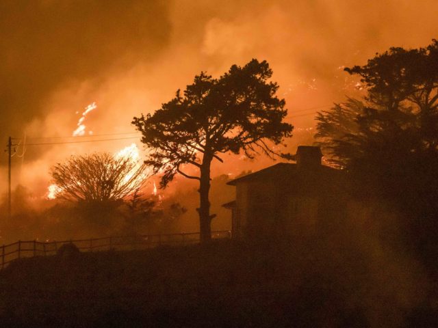 Highway 1 Big Sur fire (Nic Coury / Associated Press)