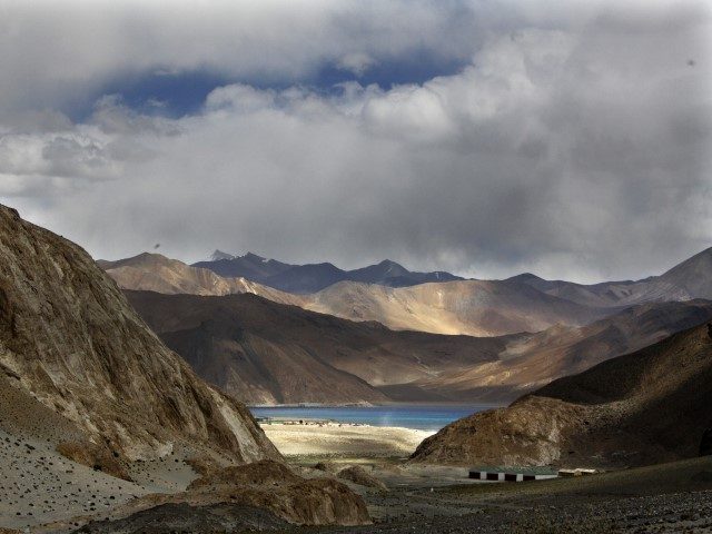 In this Sept. 14, 2017, photo, Pangong Tso lake is seen near the India China border in India's Ladakh area. India and China sought Wednesday, June 17, 2020, to de-escalate tensions following a fatal clash along a disputed border high in the Himalayas that left 20 Indian soldiers dead. The …