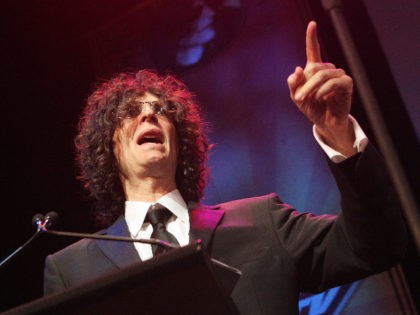 Radio shock-jock Howard Stern speaks to the audience during the Howard Stern 2006 Film Fes