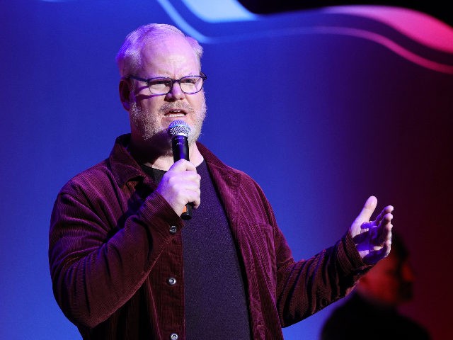 NEW YORK, NEW YORK - NOVEMBER 08: (EDITORIAL USE ONLY) Jim Gaffigan performs onstage durin