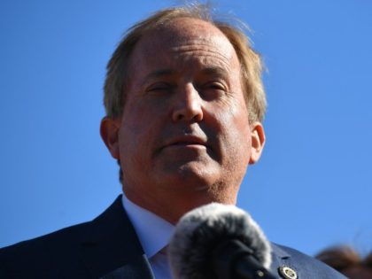 Texas Attorney General Ken Paxton speaks outside of the US Supreme Court in Washington, DC on November 1, 2021. The Supreme Court is set to hear challenges to Texas' restrictive abortion laws. - The conservative-majority US Supreme Court hears challenges on Monday to the most restrictive law passed since abortion …