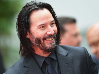 Actor Keanu Reeves attends his handprint ceremony at the TCL Chinese Theatre IMAX forecour