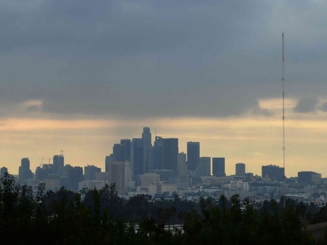 Los Angeles in the rain (Frederic J. Brown / AFP / Getty)