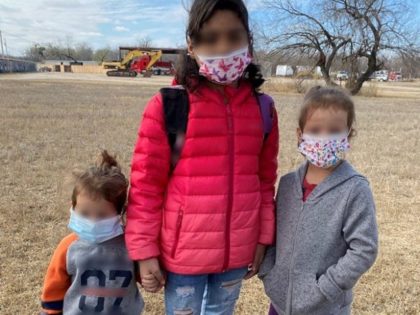 Del Rio Sector agents found three small migrant girls abandoned along the Rio Grande border with Mexico. (U.S. Border Patrol/Del Rio Sector)